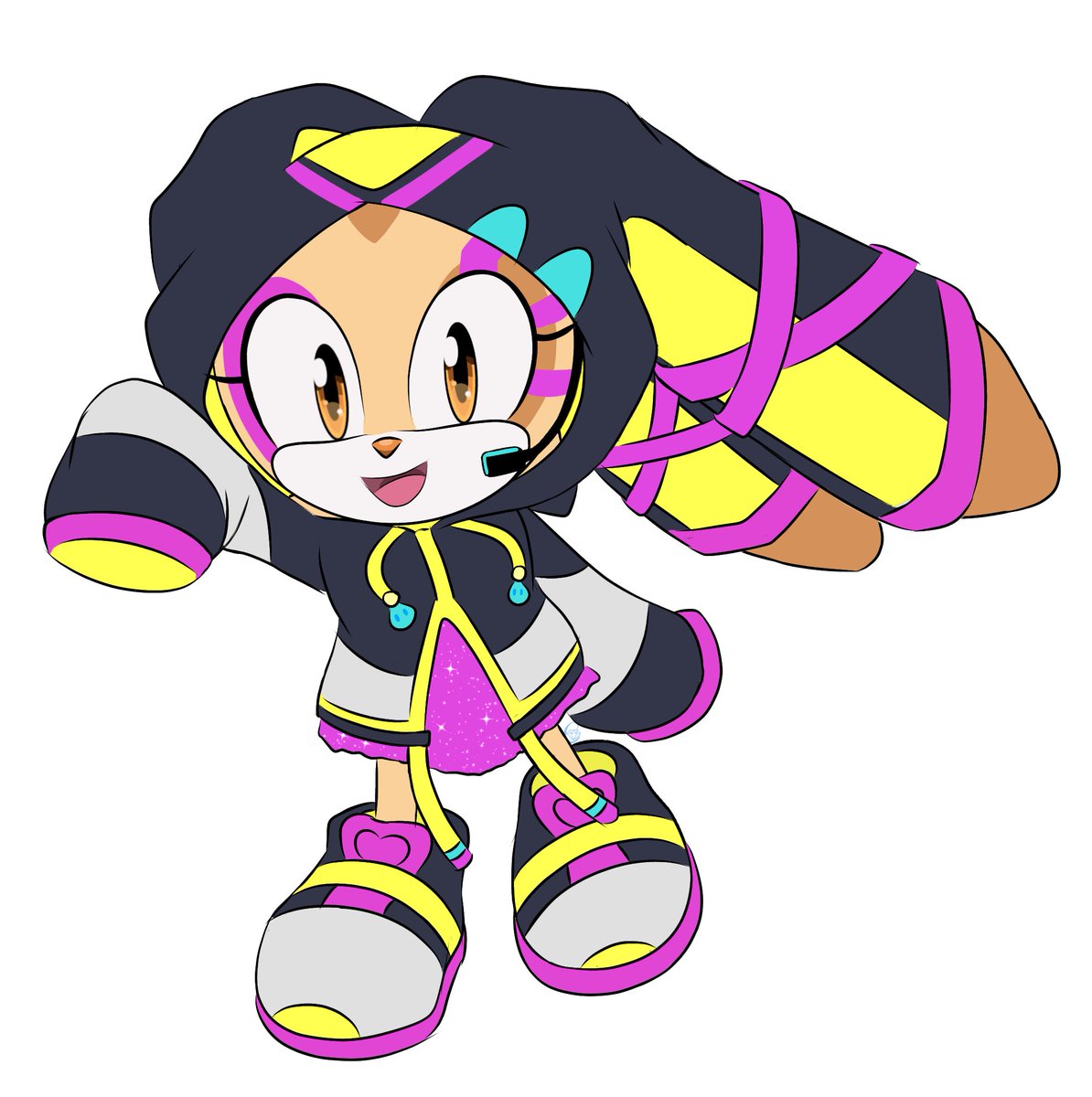 CrystalDiamondC's tweet photo. Neon Suit Cream 🤎🐇

#CreamTheRabbit 
#SonicRumble @Sonic_Rumble https://t.co/fYUFD63PiL