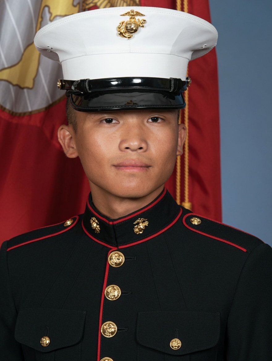 44MagnumBlue1's tweet photo. U.S. Marine Corps Lance Corporal Arden Joseph Buenagua was killed in action on November 24, 2010 in Helmand Province, Afghanistan. Arden was 19 years old and from San Jose, California. 1st Combat Engineer Battalion, 1st Marine Division. Remember Aden. He is an American Hero.🇺🇸 https://t.co/mrgBJr6HT3
