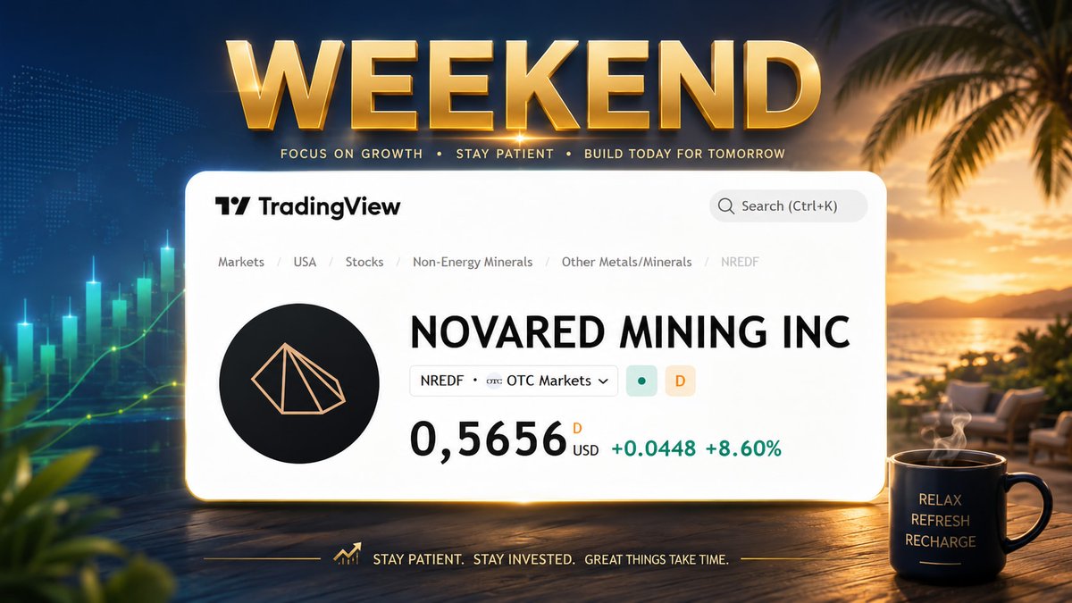 choegwangh9563's tweet photo. Would you ignore a company that combines copper-gold exploration, a technology platform, and increasing market attention?

That is the question I keep asking about NRED / NREDF.

Wilmac provides exposure to the exploration side. MetalCore creates a different kind of narrative. Recent NovaRed updates helped bring those pieces into the market’s focus.

The stock responded, and now Monday becomes the next chapter.

I’m holding because I want to see whether traders return after the weekend ready to continue building momentum.

The setup is risky, but it is difficult to call it boring

#teenagee #omegle #nolimits
VRAX LASR FRMI ZBAO SKHY
