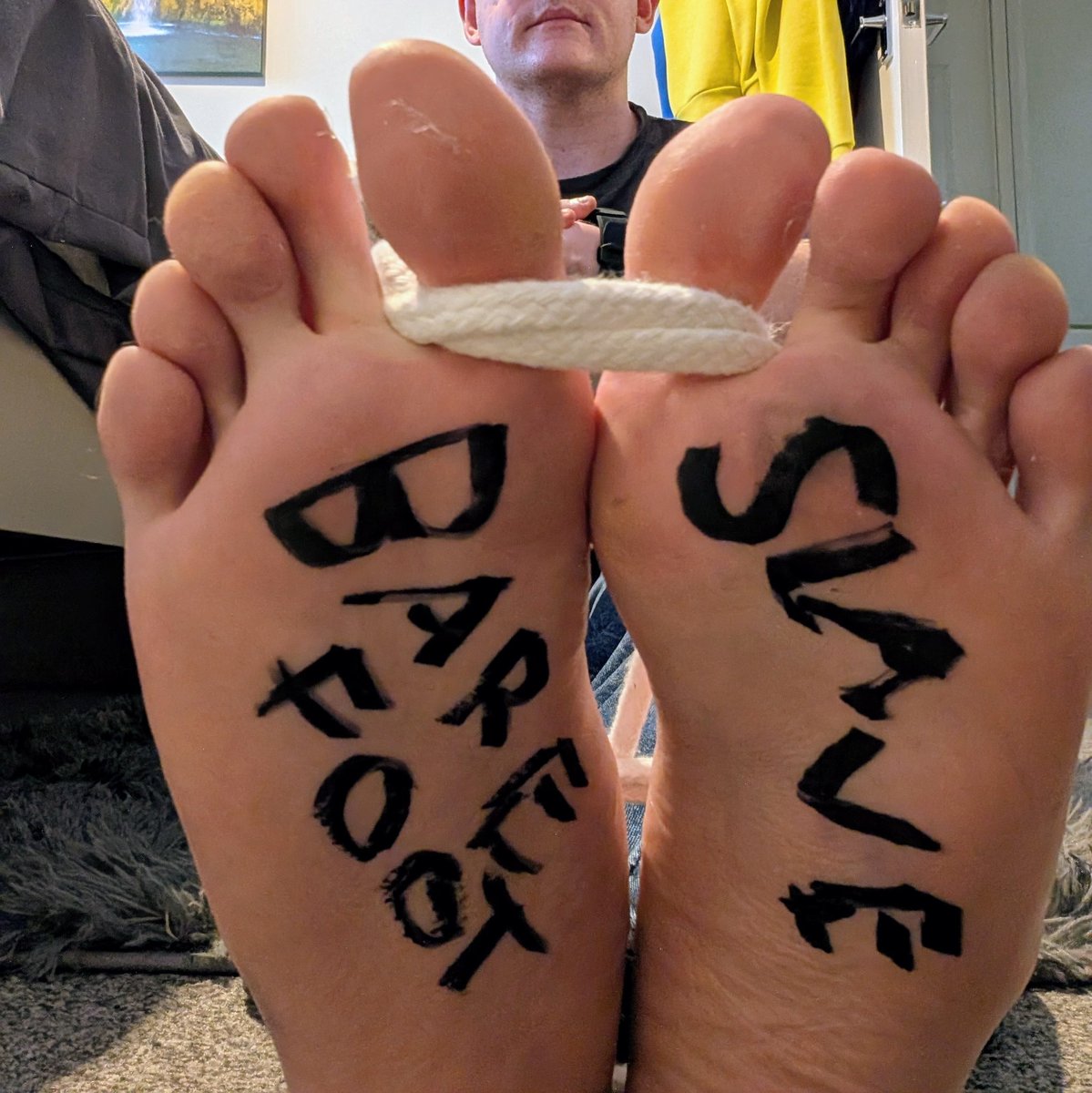 Barefootboi92's tweet photo. Did the sole writing for @bft4evr right this time 😅

New humiliation level unlocked 😭 why does this marker pen even work soo well 🫠 https://t.co/dtcqNI9pzG