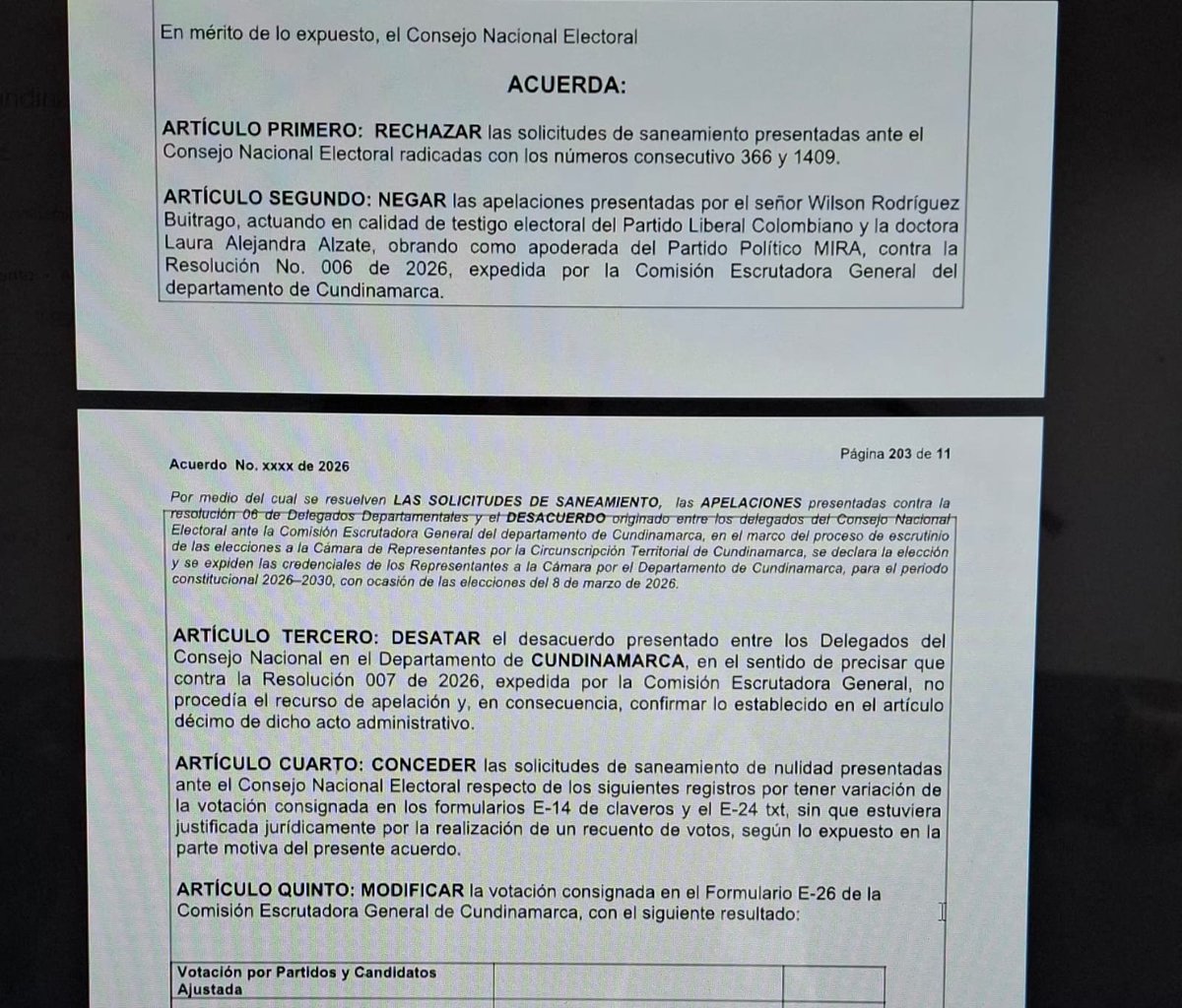 RedAccionPolit2's tweet photo. Así como a Petro le gusta atornillarse en el poder, a Leonardo Rico @PCambioRadical le sigue gustando la corrupción y por arte de magia aparece ahora con Curul en Cundinamarca.

Vean ustedes el proyecto de ponencia del @CNE_COLOMBIA de los representantes a la Cámara por Cundinamarca

Los colombianos no olvidamos su turbio pasado véalo aquí 👇 
@NoticiasCaracol

https://t.co/SinQ1d5JXh

@berniemoreno @NoticiasRCN @NTN24 @CNN @Melquisedec70 @WRadioColombia @BluRadioCo @Horadelaverdad @MJDuzan @VickyDavilaH