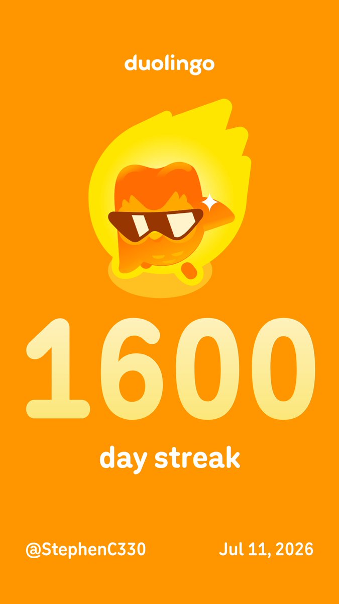 StymieWizard330's tweet photo. Learn a language with me for free! Duolingo is fun, and proven to work. Here’s my invite link: https://t.co/lChSHuWG8W https://t.co/T2eUeS2tC7
