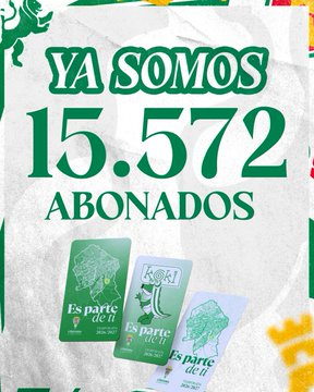 AFBlanquiverde's tweet photo. 15.572 son los #abonadosCCF que han renovado su abono una temporada más con el #CórdobaCF.
🔜 Turno ahora para la fase de mejora de asiento 🪑
#CCF #PretemporadaCCF #mercadoCCF #fichajesCCF #EsParteDeTi https://t.co/cC1UXWBH2Q