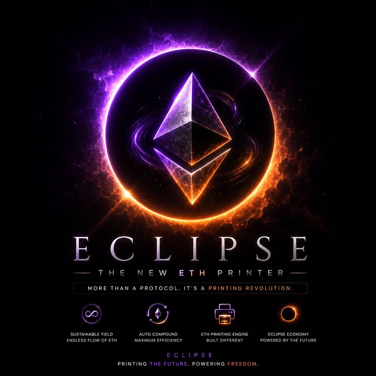 EclipseProtoBSC's tweet photo. The next $ETH printer won't be a CEX.
It won't be a VC backed protocol.
It'll be an ECLIPSE. 🌑
While everyone else is chasing pumps, we're focused on building a system designed to keep ETH flowing.
More than a protocol. A new ETH economy.
The Eclipse is coming. Don't be the last to see it.

📈 $EPX Presale is Live! 

💎 Earn 5 % ETH Rewards for Holding $EPX
Long sustainable roadmap of DeFi Products.

🚀 Presale Details :  
Price: $0.0008 per Token
Total Supply: 1 Billion $EPX

Tokens airdropped after purchase.

🔗 Join the Presale: 
✈️ https://t.co/qj2MtEt3nN
🌐 https://t.co/F3XPxR3GdV

#BSC #Presale