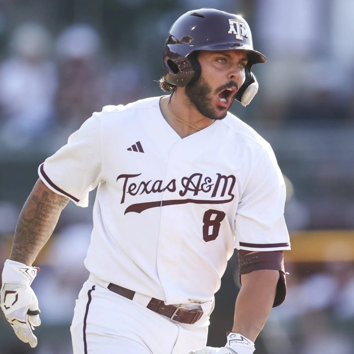 BaseballReport_'s tweet photo. The Nationals select Chris Hacopian-2B

Age: 21  B/T: R/R  H/W:  6’1/210

Hit: 65  Power: 55  Run: 40  Arm: 45  Field: 45  Floor: 60  Ceiling: 65  Overall: 55

One of the best offensive profiles in the draft this year, Chris Hacopian is a near perfect package. From the right side of the plate, Hacopian constantly hits the ball with great exit velocities, having great power to the pull side. He has an extremely professional approach, walking more than he strikes out. Moving from the BIG 10 to the SEC, he did see some regression, however it’s not something to really worry about as it’s a big transition, and I believe with the time he will spend in the minor leagues, his bat will be completely fine. His offensive side of his game is the star of the show, as he is a poor runner with a below average glove at second base alongside with a below average arm. Although there's room to improve on the defensive side of the game, a team is picking Chris Hacopian for his bat, which is almost as good as it gets. 
#MLB #MLBDraft #Nationals