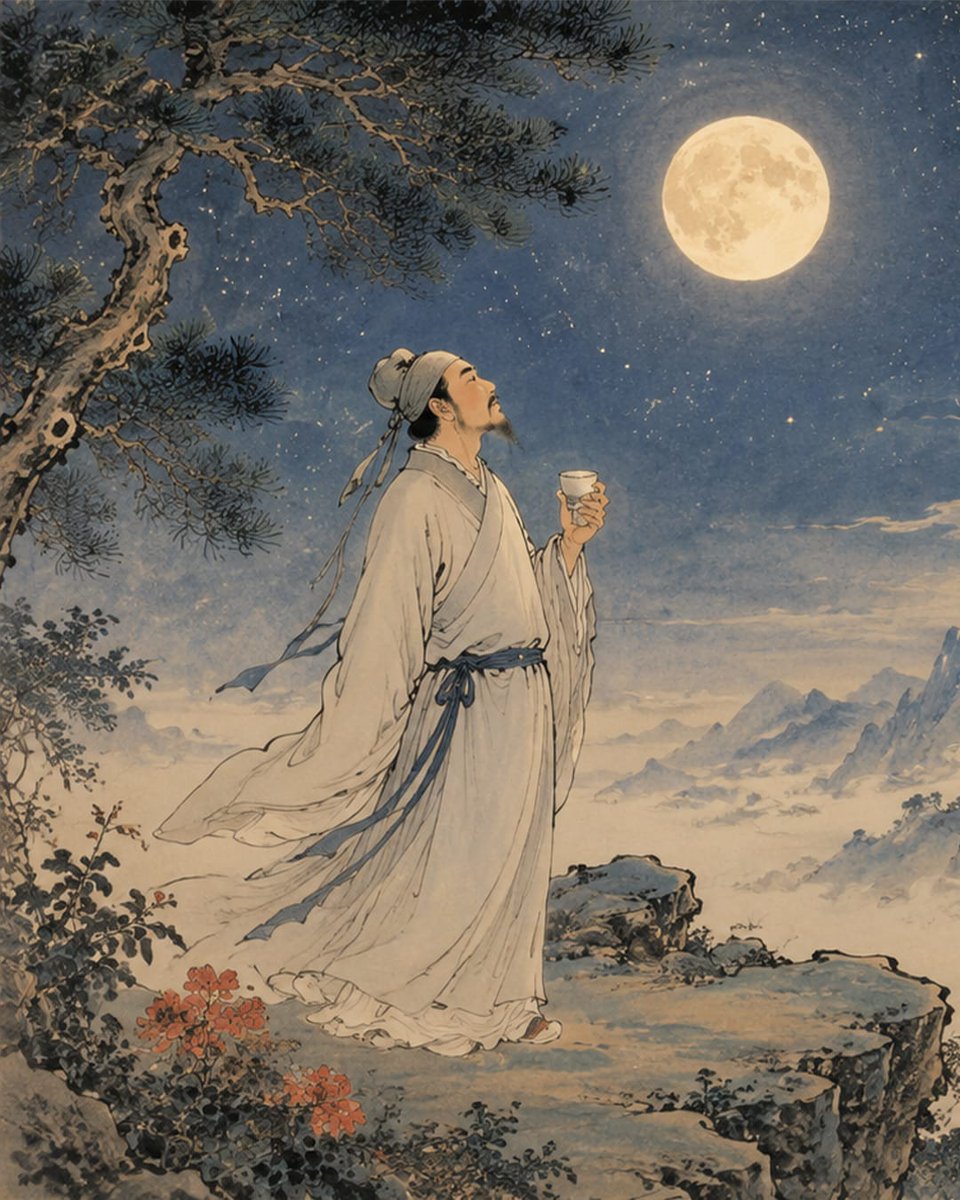 ShenYun's tweet photo. A poet is summoned by the emperor… but would rather keep drinking.

This is Li Bai, the “Immortal Poet”—one of China’s most beloved literary figures. He wandered across Tang Dynasty China, writing verses inspired by mountains, rivers, friendship, the moon—and, famously, wine.

For a time, his brilliance brought him to the imperial court. But Li Bai was not one to fit neatly into palace life.

More than a thousand years later, his poetry still captures the feeling of setting out, letting go, and following the current wherever it leads.

Learn more about Li Bai, a character regularly featured in Shen Yun's story dances: https://t.co/aqxEeYd242