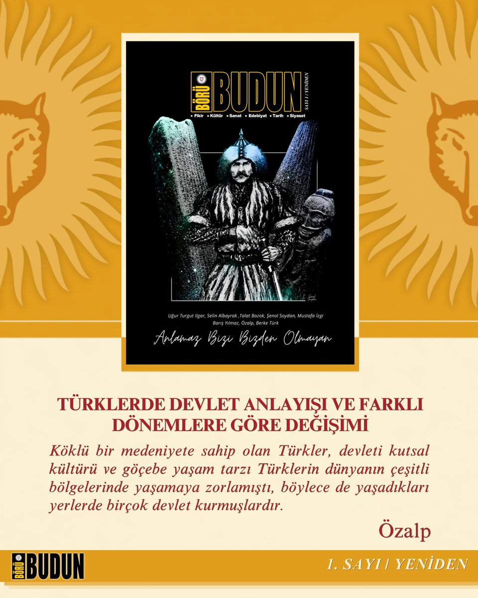 Börü Budun Dergisi Yeniden Okurlarla Buluşuyor: Türklerde Devlet Anlayışı Mercek Altında