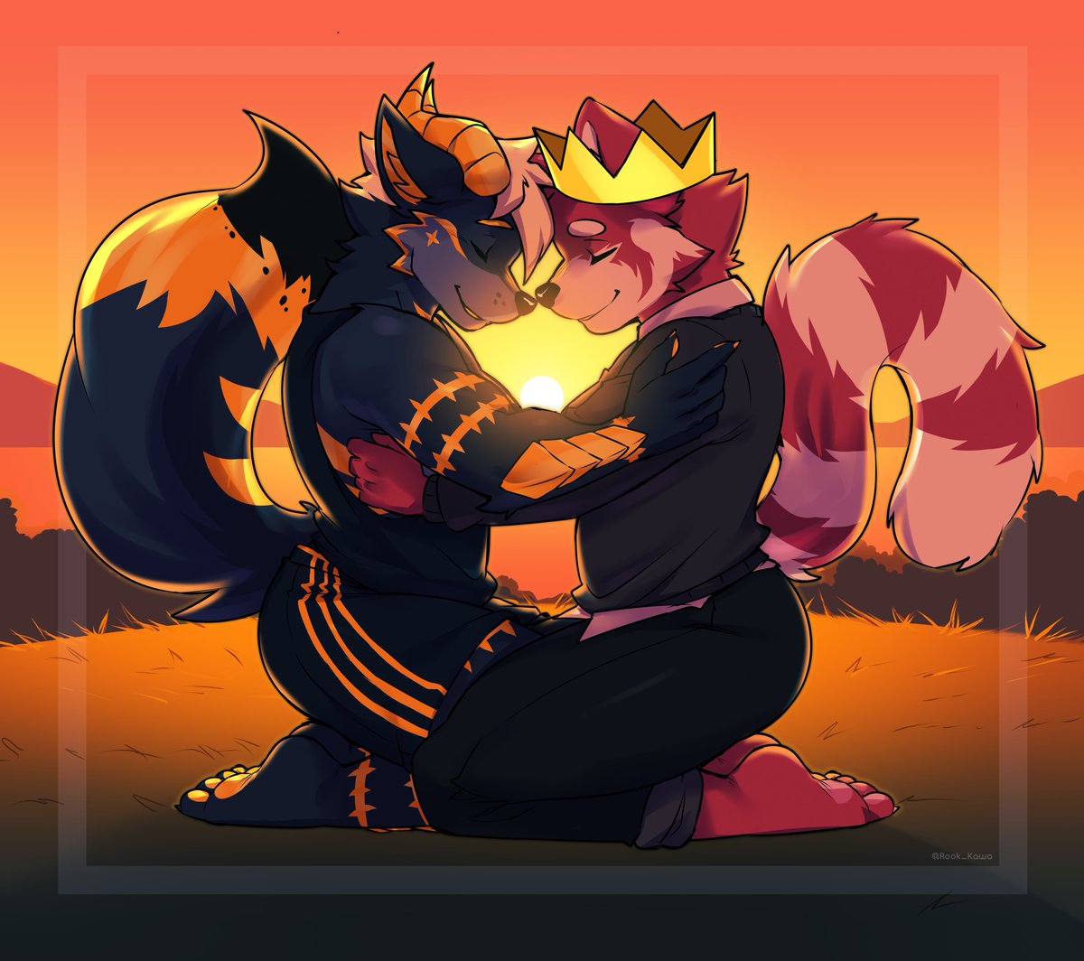 lytelyonheart's tweet photo. The ☀️ and the 🌕 

Featuring @Kingpanda95 

🎨: @Rook_Kawa https://t.co/VbWFawZiUK
