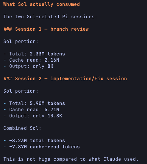 Techyogi8's tweet photo. @sama GPT 5.5 analyzed &amp; said - 

"Your Sol sessions used ~8M tokens and hit pain. Your Fable session used hundreds of millions and survived. That points away from “bad Sol setup” and toward provider quota policy / plan behavior." 

Quota:
Sol ~2.3M 
Claude ~700m 
for $100 both. 
?? https://t.co/ZnnX8yokkW