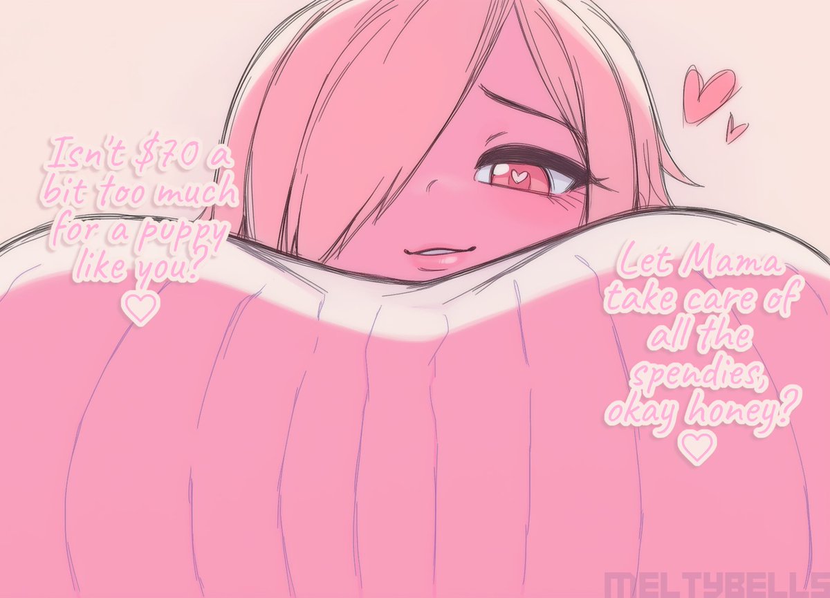 MeltyBells's tweet photo. So isn't a sugar mama the opposite of a findommy?
I know, sweetie. Games are just sooo expensive these days. 
Mama will buy it for you, but only if you play it in my lap ♡ https://t.co/5Md4LyZtkD