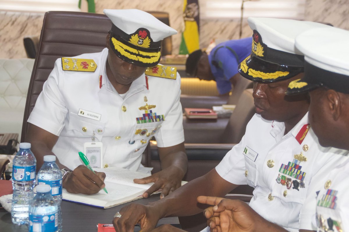 Zone_2PPRO's tweet photo. NPF ZONE 2 HEADQUARTERS, LAGOS
PRESS RELEASE
 
AIG ZONE 2 HOSTS FLAG OFFICER COMMANDING, WESTERN NAVAL COMMAND, ON COURTESY VISIT TO STRENGTHEN SECURITY AND OPERATIONAL COLLABORATION
 
The Assistant Inspector General of Police in charge of Zone 2 headquarters, Lagos, AIG Olohundare Moshood Jimoh, on 8th July, 2026, received the Flag Officer Commanding (FOC), Western Naval Command, Lagos, Rear Admiral AA Mustapha who paid him a courtesy visit at the Zonal Headquarters, Onikan, Lagos.
 
The visit was aimed at strengthening the existing synergy and operational collaboration between the Nigeria Police Force and the Nigerian Navy, particularly in the areas of coastal and maritime security.
 
The Flag Officer Commanding, who was accompanied by other senior naval officers, expressed a heartfelt appreciation for the warm reception accorded to him and his entourage upon their arrival at the Zonal Headquarters.
 
Speaking during the visit, Rear Admiral AA Mustapha underscored the strategic importance of the maritime sector to Nigeria’s economic growth and national development. He emphasized the need for sustained collaboration between the Nigeria Police Force and the Nigerian Navy, especially in intelligence sharing, maritime security and joint operational engagements. He reaffirmed the commitment of the Western Naval Command to strengthening its existing partnership with the Zone 2 headquarters and the Nigeria Police Force towards enhancing national security and ensuring a safer environment for all.
 
In his response, AIG Olohundare Moshood Jimoh expressed appreciation to the Flag Officer Commanding and his delegation for the visit, describing it as a demonstration of a cordial relationship and shared commitment among sister security agencies. AIG Jimoh noted that the Zonal headquarters has continued to enjoy a productive working relationship with the Western Naval Command and the Nigerian Navy over the years.
 
The AIG commended the Nigerian Navy for its professionalism and remarkable contributions to national security, describing the Nigerian Navy as the best in Africa. He stressed the importance of sustained inter agency cooperation in addressing contemporary security challenges and assured the delegation of the Zonal Headquarters’ commitment to strengthening its partnership with the Nigerian Navy in safeguarding lives and property across Lagos and Ogun States.
 
The visit also provided an opportunity for senior officers of the Nigeria Police Force and the Nigerian Navy to engage in fruitful discussions on issues of mutual interest, including intelligence sharing, operational coordination, maritime security and other matters relating to national security.
 
The Zone 2 Headquarters remains committed to fostering strategic partnership with sister security agencies and other critical stakeholders in the collective effort to combat crime, maintain law and order, and sustain the prevailing peace and security across Lagos and Ogun States.

DSP AFOLAYAN GBENGA, Anipr,
POLICE PUBLIC RELATIONS OFFICER
FOR: ASSISTANT INSPECTOR GENERAL OF POLICE
ZONE 2 COMMAND HEADQUARTERS
ONIKAN, LAGOS.
 
9th July, 2026