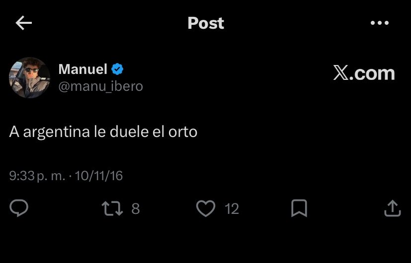 itslautrolo's tweet photo. Los tweets Anti-Messi de Manuel contra Leo Messi

TOTALMENTE NEFASTO, Manu al 9009 #GranHermano https://t.co/AQuoDBYFsA