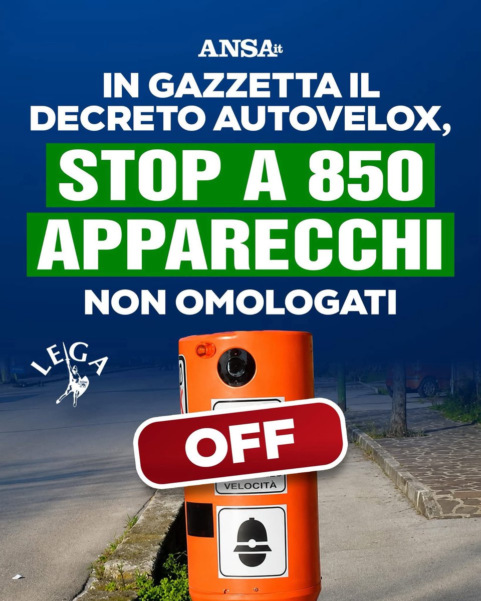 pitzalid's tweet photo. Da una giungla di oltre 10.000 autovelox, spesso nascosti e a ripetizione, a 3.150 apparecchi regolari e conformi. Basta autovelox fantasma. https://t.co/92vxhrCVG0
