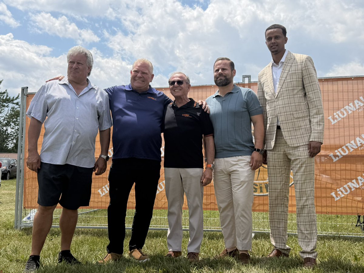joemancinelli's tweet photo. Always a pleasure to welcome our Premier, @fordnation, along with Labour Minister @DavidPiccini and MPP @MohamedFirinYSW, to celebrate the hardworking men and women of LiUNA who build and power Ontario at the @liuna183 Family Day https://t.co/QrYGVAM1aT