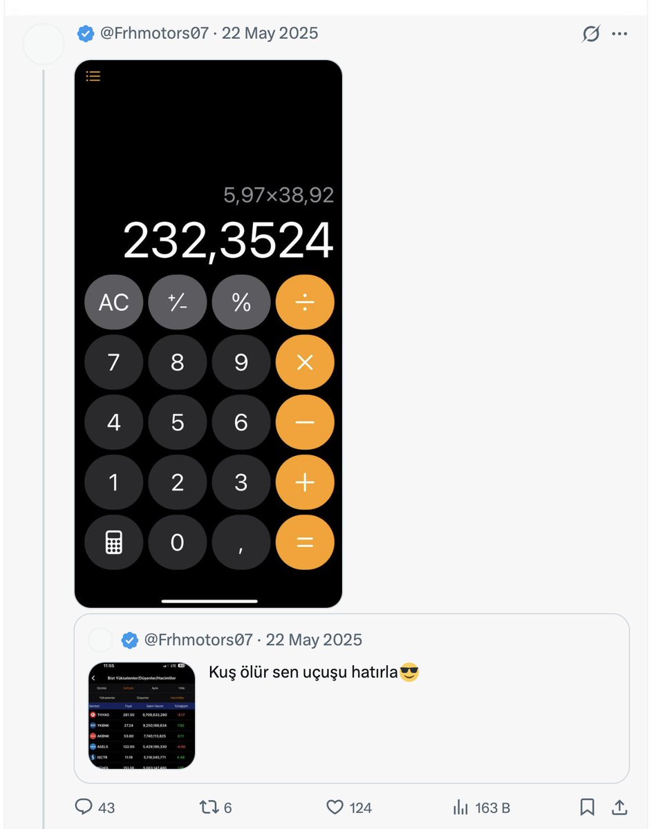 Lion1905007's tweet photo. Türk Hava Yolları 10 dolara yakın iken ilk twit atılmış dolar kuru 38.92 olduğu için fiyat 232 ama güncelde 250₺ den dönmüş. 5.97 dolar a düşecek denmiş endeks o günden sonra düzeltme yemiş ve sağ taraftaki grafikte 5.97 dolara temas ederek dönmüş. 

Türk Lirası bazlı 270 den pozisyon alınır 350 de kar satışı demişiz abone tarafında ordan mscı vs haberi ile düzeltme yemiş. Büyük resimde thyao kchol arık dolar bazlı düzeltmelerini bitirip kalkışa hazırlanmaktalar. Endeks daha önce yazdığımız gibi #thyao #kchol #tralt #astor dörtlüsü ile kalkmaya zorlanıyor.