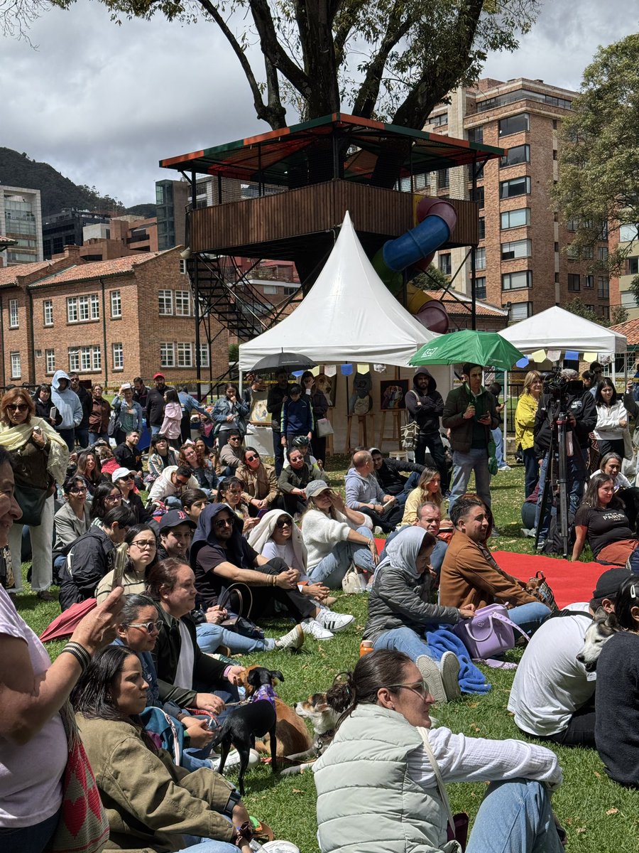 DanielSamperO's tweet photo. Millones de gracias a los que llenaron la primera edición del #CanchosoFest para el lanzamiento de mi novela #Serafin. 

Adoptaron a cinco perros de difícil adopción y los demás quedaron con formulario en trámite. 

Se agotó el libro y el desfile en alfombra roja de los perros rechazados fue muy conmovedor…