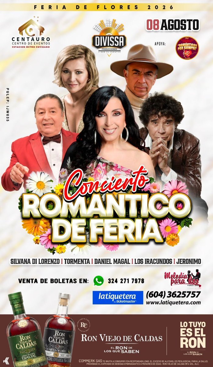 LaTiquetera's tweet photo. 🚨 ¡ÚLTIMOS 3 DÍAS DE PREVENTA! 🚨
 No te quedes por fuera del Concierto Romántico de Feria este 8 de agosto 🎶❤️
 📅 10, 11 y 12 de julio
 📍 Premium Plaza, piso 3, Café Maker
 🎟️ Entradas en https://t.co/56Bi6I5hqI
 ¡Asegura tu boleta al mejor precio! ✨ https://t.co/TnwkasZ1LJ