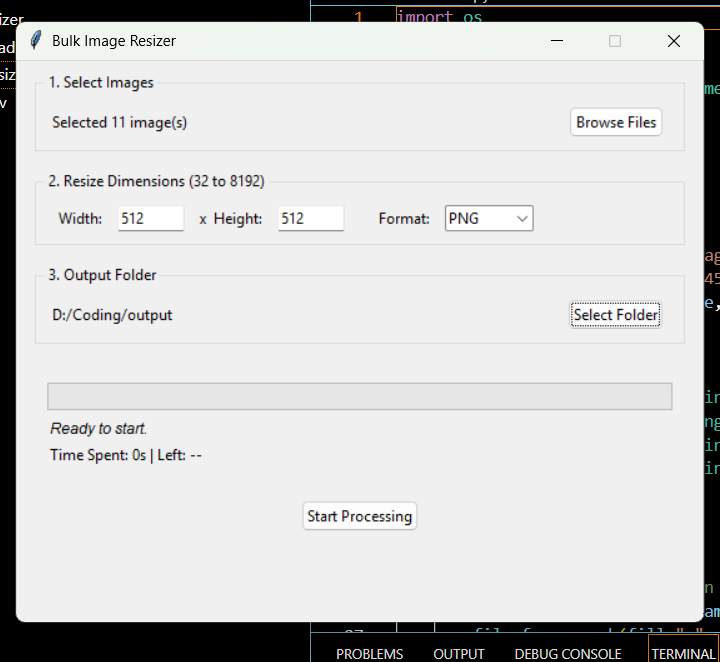 Binary_Ghost45's tweet photo. Utility No. 1 – Image Resizer

A simple yet powerful desktop app to resize images with ease. Features custom resolutions, multiple output formats, real time progress tracking, and estimated completion time ,all through an intuitive GUI. https://t.co/QhX6xP5VMu