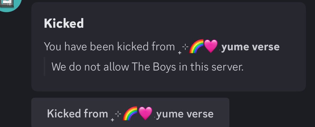 NO1BombsightFan's tweet photo. Forgot the boys is problematic media 😢😢😢😢 https://t.co/Rbahn9hQRN