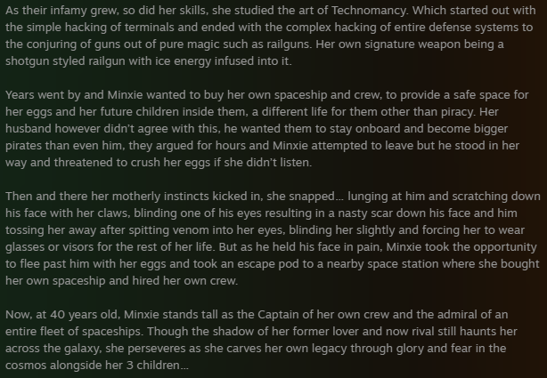 MinxieTheRabbit's tweet photo. Since the poll has ended in an overwhelming yes... 

Here is Minxie's appearance in detail as a bonus and the lore dump for her, images that contain her lore are marked with what part they are in the image description!

If you have any questions about it, feel free to ask them~ https://t.co/PZrJLog187