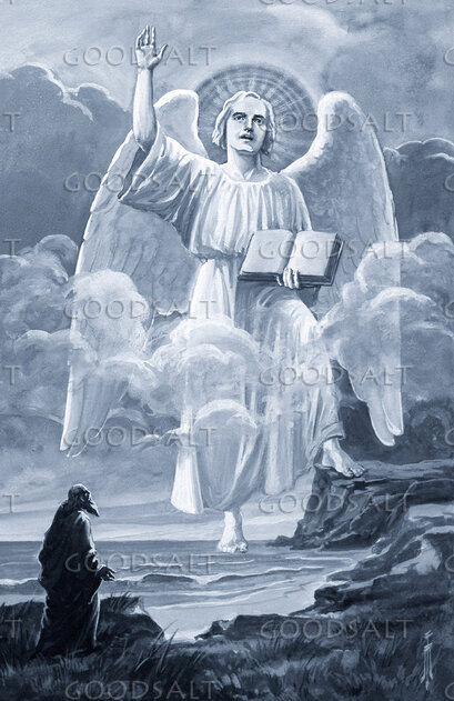 PadrepioSaint's tweet photo. ••• Words from St. John Vianney on our Guardian Angel. 

"The devil writes down our sins ~ our Guardian Angel all our merits. Labor that the Guardian Angel's book may be full, and the devil's empty." https://t.co/5M0fq6JaXk