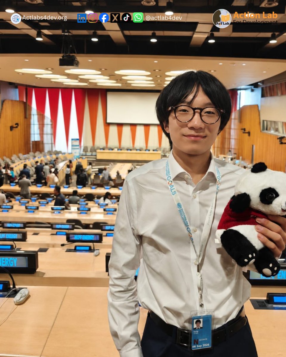 ActLab4Dev's tweet photo. It’s Day Four of the #HLPF2026, and our wonderful delegates are looking amazing in their ACTLAB T-Shirts! 🤩
#ACTLAB #UNHighLevelPoliticalForum #SDG #UNDelegates https://t.co/JOwam9kwEh