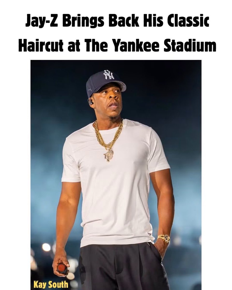 Elijah319's tweet photo. Jay-Z’s classic haircut makes a comeback. 🔥 Is it giving “Big Pimpin’” or “Watch the Throne”?  He wore locs for over 8 years.  Elijah💯🫶🏽 https://t.co/KLsNvfqy7l