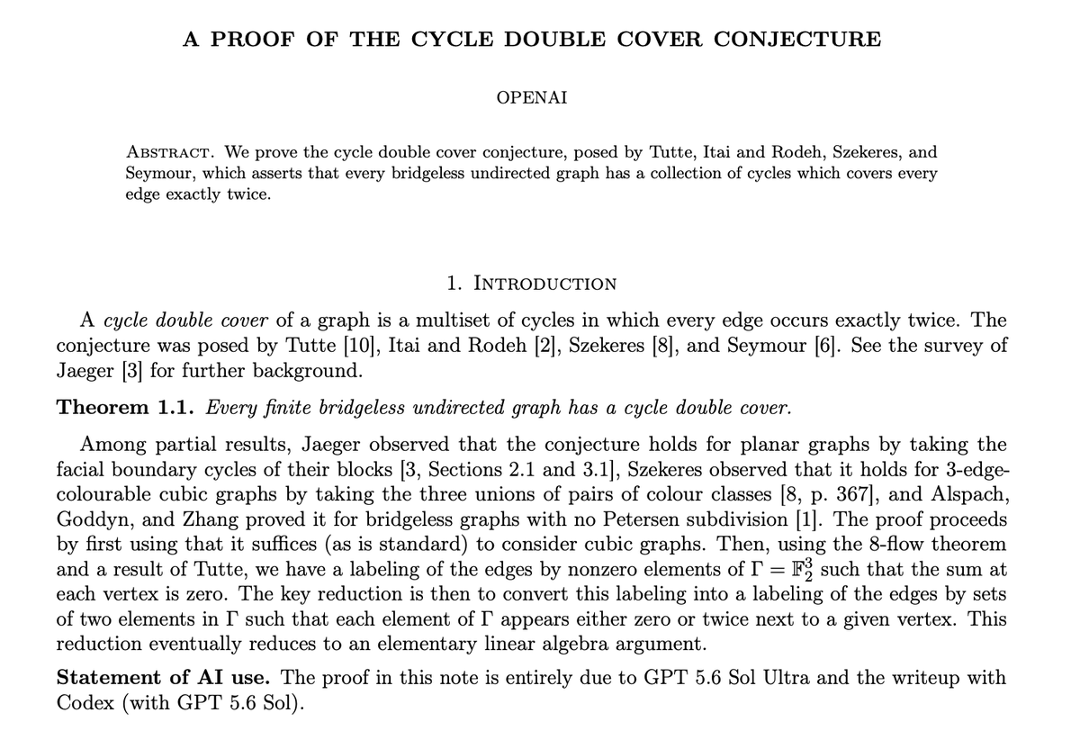 GPT-5.6 Sol Solves 50-Year Math Problem with Parallel Agents