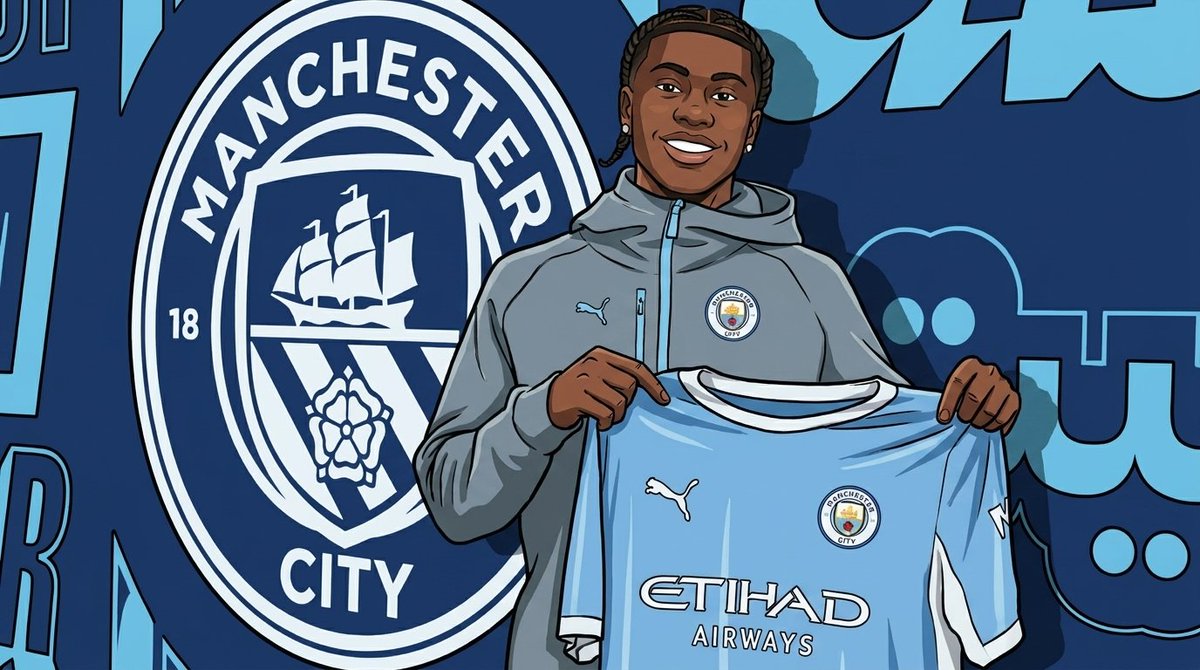 Goalink_'s tweet photo. 🚨💣DONE DEAL: Man City secure signing of Jeremy Monga from Leicester #lcfc 🤝✅

#MCFC swooped in and got the deal done, signing the young winger from Leicester for a reported £10 million, with a further £2.5 million in performance-related add-ons, signing a five-year deal until 2031
✍️✔️

📲Be sure to like & follow 👍this page for more updates
https://t.co/szPqdMERSS