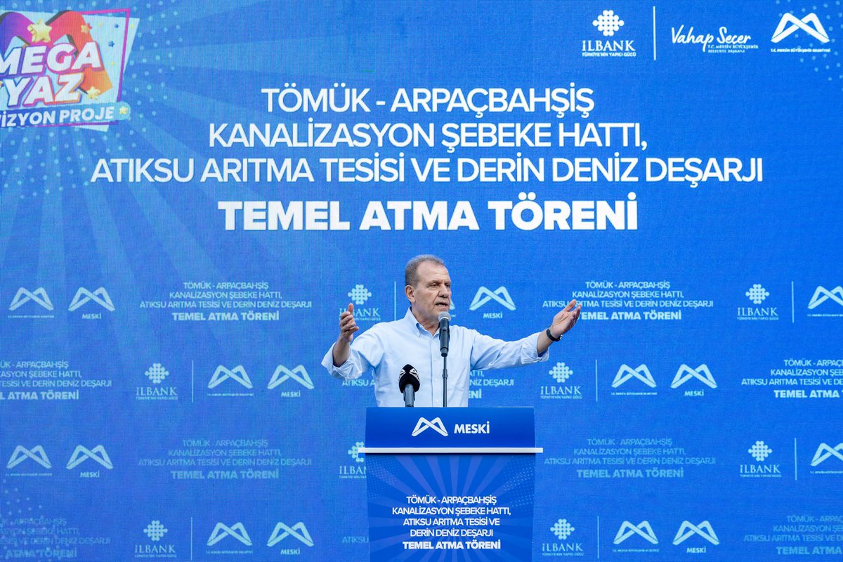GulcanKis's tweet photo. Mersin Büyükşehir Belediyemizden Erdemli’ye dev yatırım!

Tömük-Arpaçbahşiş Kanalizasyon Şebeke Hattı, Atıksu Arıtma Tesisi ve Derin Deniz Deşarjı Temel Atma Töreni’nde örgütümüz ve hemşehrilerimizle bir araya geldik.

Çevremizi koruyacak, denizimizi geleceğe taşıyacak ve Erdemli’mizin altyapısını güçlendirecek bu önemli yatırımın hayata geçirilmesinde emeği geçen başta Türkiye Belediyeler Birliği Başkanımız ve Mersin Büyükşehir Belediye Başkanımız Sayın Vahap Seçer olmak üzere katkı sunan herkese teşekkür ediyor, yatırımın Erdemli’mize ve Mersin’imize hayırlı olmasını diliyorum.

@VahapSecer @mersin_bld #erdemli̇ #mersin #chp