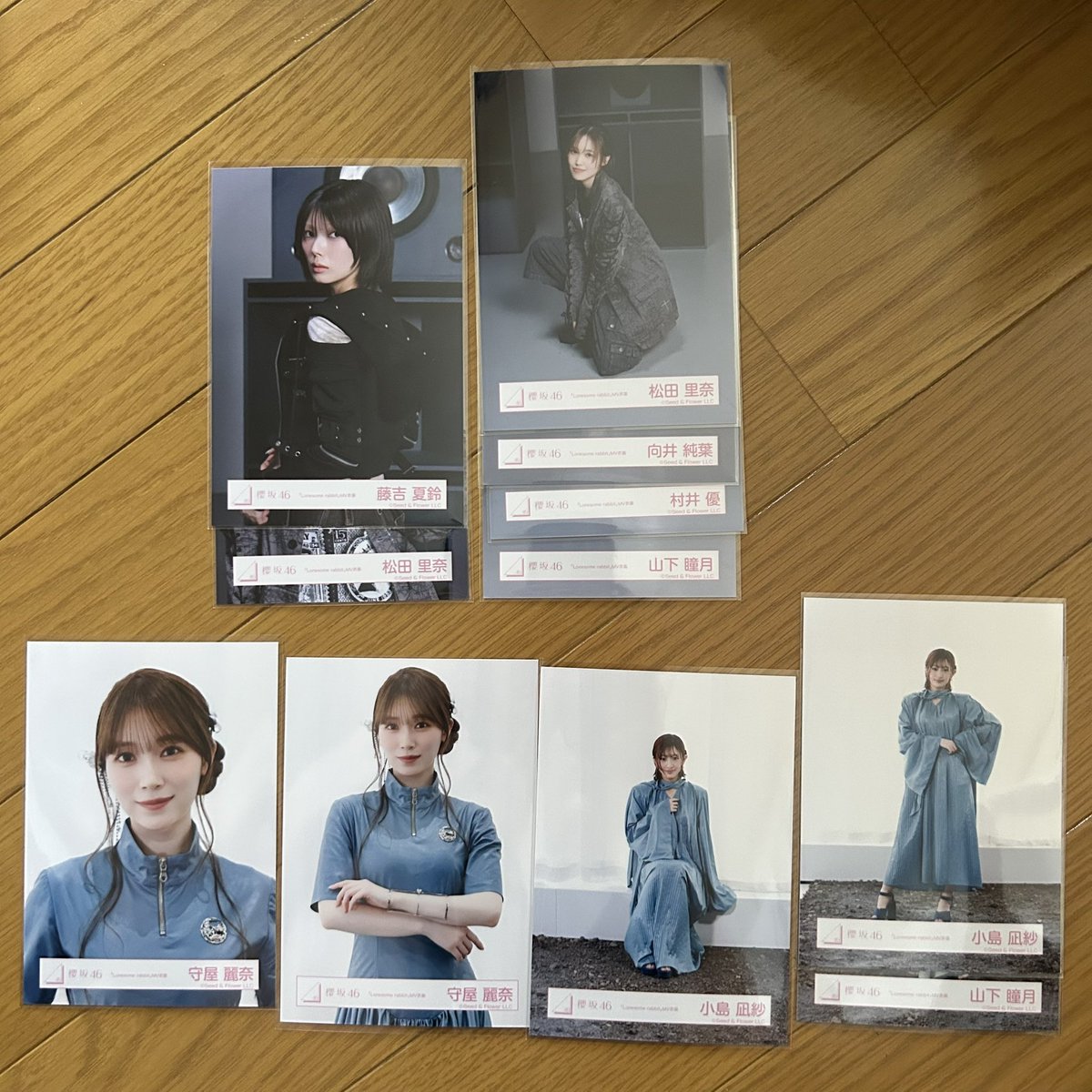 flowerk_s's tweet photo. 櫻坂46 生写真 「Lonsome rabbit」 MV衣装 「What's "KAZOKU"」 制服衣装 パジャマ衣装 ジャケット写真衣装 マリン衣装 トレ

 【求】画像1枚目
 【譲】画像2〜6枚目

藤吉、山下⇄森田でのトレ希望。

郵送トレ、8/15東京公演、8/22宮城公演直トレ希望。
防水&amp;折れ防止必須⭕️ https://t.co/GaQx2YG2q5