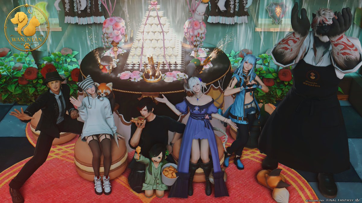 wan_nyan_ff14's tweet photo. ご来店頂きありがとうございました🐾

初心者のスタッフとキャストが多いので至らない所も多かったと思いますが温かく見守って頂きありがとうございました！

抽選、先着、当日など色々な方法での受付を検討中です。不定期営業のため次回は未定ですがまたお越しくださいませ🐾
#WANNYAN_FF14 https://t.co/1jhFdvXGpj