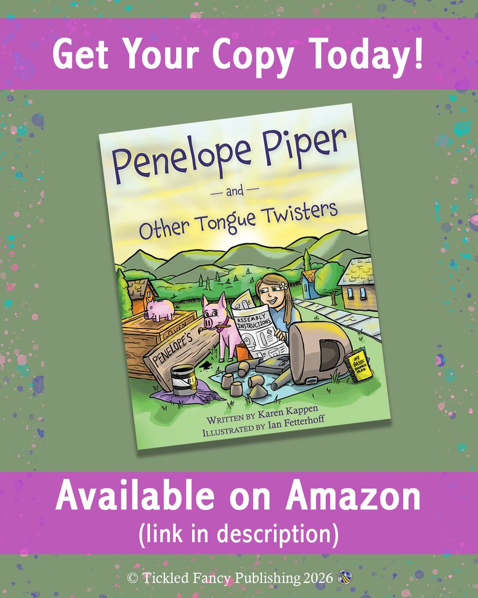 TFPublishing's tweet photo. Search "Penelope Piper by Karen Kappen" on Amazon or use this link: https://t.co/fJ133GHo8s

#kidsbooks #kidlit #childrensbooks #FirstTimeAuthor #amwriting #BookTwitter #WritingCommunity #NewRelease #BookPromo https://t.co/HC0TvdIjAS