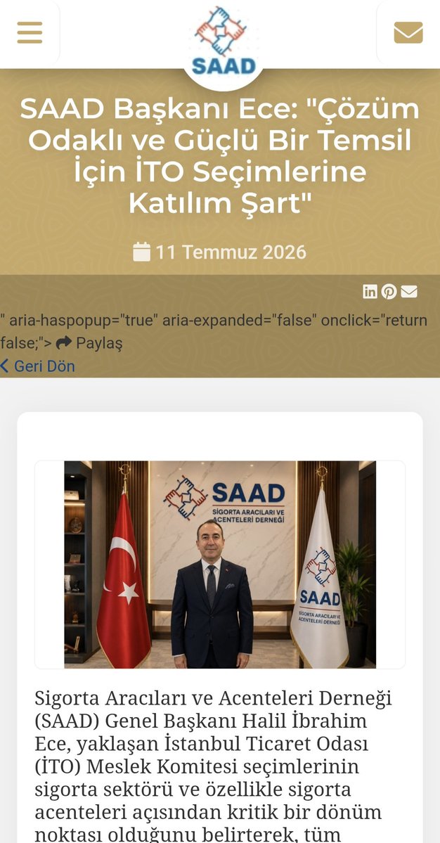 halilibrahimece's tweet photo. SAAD Genel Başkanı Halil İbrahim Ece: "Çözüm Odaklı ve Güçlü Bir Temsil İçin İTO Seçimlerine Katılım Şart"

 https://t.co/Q6s3t6JWD2
 https://t.co/FX8mxQQJNm
 https://t.co/9snT0jkmhd
 https://t.co/OMspnjhdEO https://t.co/3vOwsMQLKF