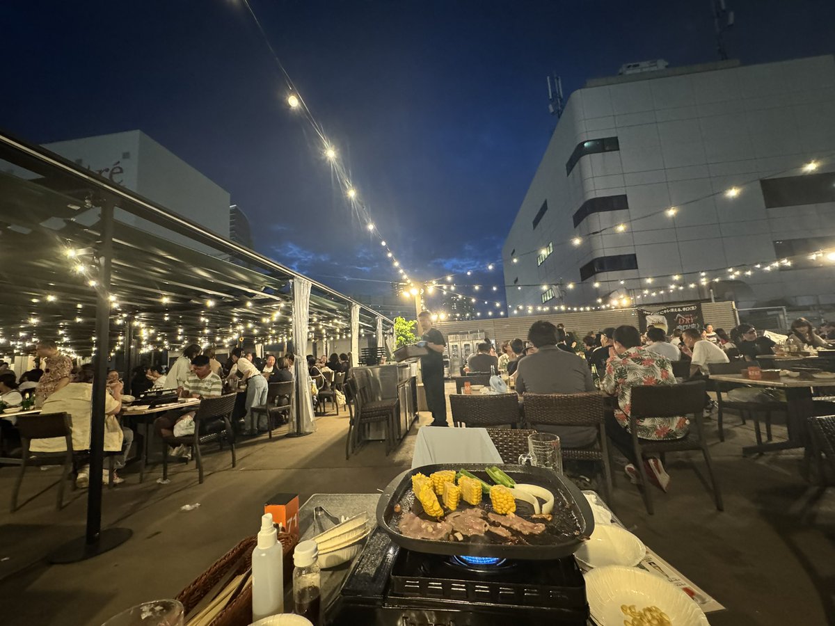 kuri0759's tweet photo. 久しぶりにビアガーデン行ったけど最高やった🍻 https://t.co/O4gKkwQ2lC