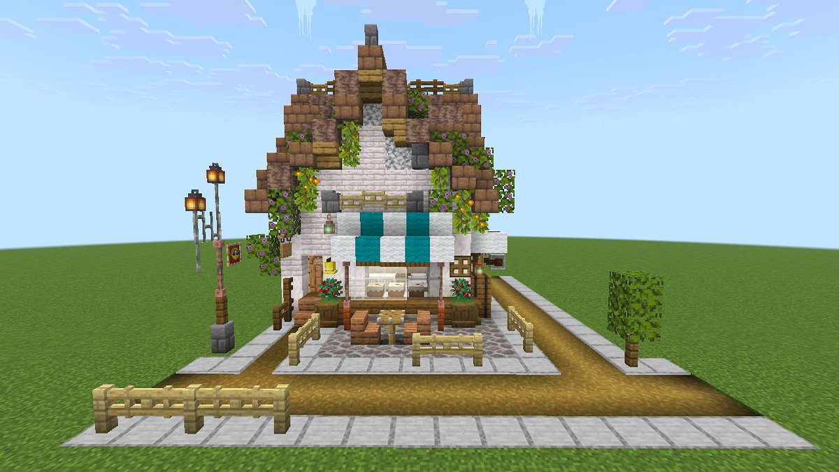 _yusqn's tweet photo. 「小さなレストラン」
#マイクラ建築 https://t.co/5VJkOCAv9m
