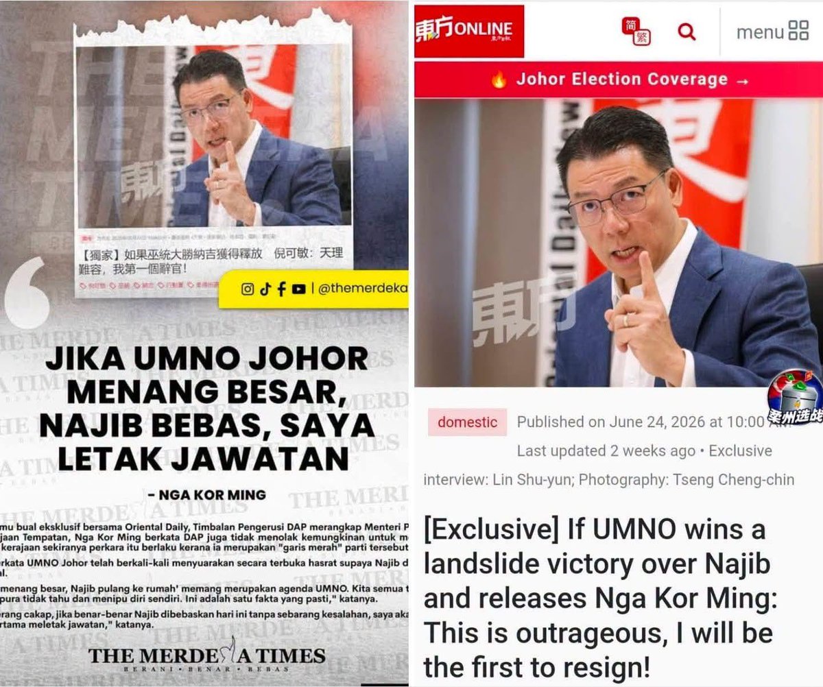Tok_Hang67's tweet photo. Helo Mr. @NgaKorMing 

Malam ni dah boleh kemas² pejabat menteri ya. 
Harap kenyataan YB tidak seperti "sembang serupa babi boleh terbang"

Tunaikan janji anda 🫡
#TSR https://t.co/Zrt4EWikje