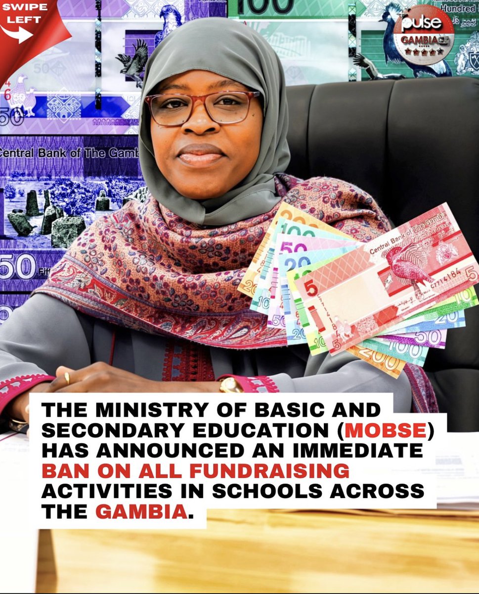 HerExcellencyMJ's tweet photo. Totally unfair that the government fails to provide for schools , or even invest in education in general, yet they ban them from raising their own funds? How will schools survive then? Ffs 🤦🏾‍♀️ #gambia #government #education 
#corruption https://t.co/fAUOd2NdtZ