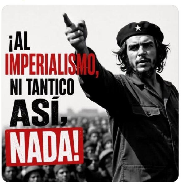 ReinaPrez291785's tweet photo. Buenos días 💥, mis revolucionarios aquí de #PieYCombatiendo con las ideas del #Chè, "Ni un tantico así, nada!
#CubaEstáFirme 
#MatancerosEnVictoria siempre pensando como país.
@OsvaldoMtnez90 @JuanRasua @Agramontinof @LiaVeronas @Azucena50043864 @Ephj20 @AlmaguerPerdomo @Giro5O https://t.co/E4YExxCZv8