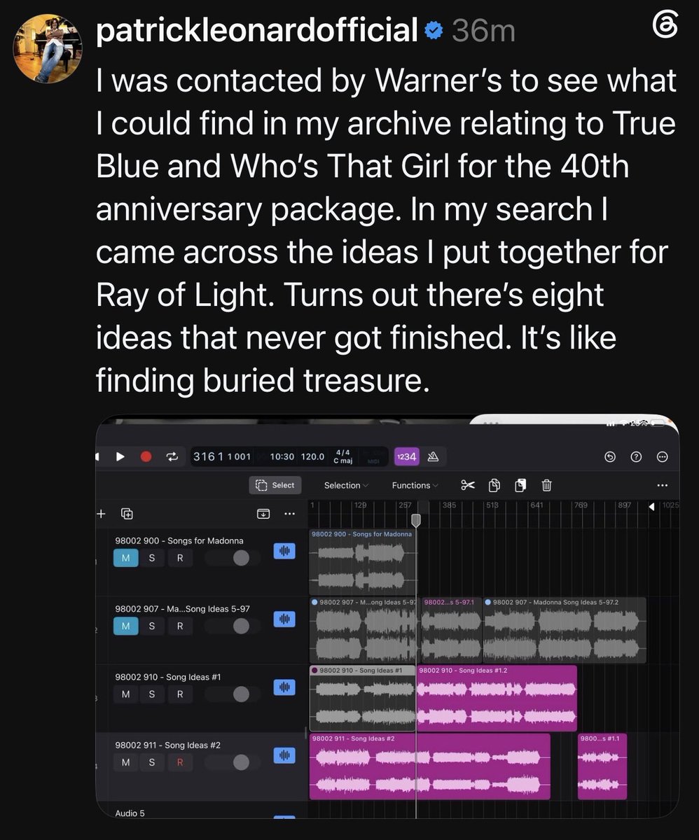 DrewSrivanlop's tweet photo. From Patrick Leonard. 👀 https://t.co/TfYqZBPVNw