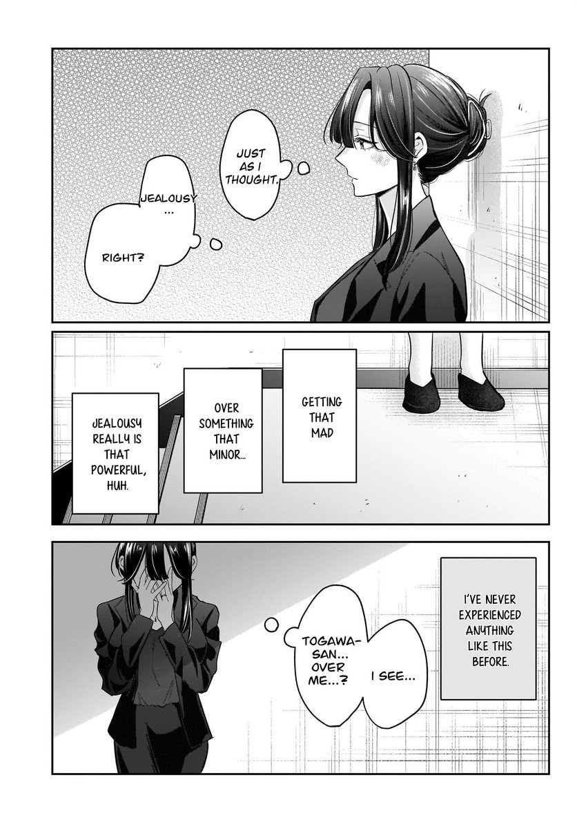 AkkiCMB's tweet photo. Até onde eu li do mangá eu gostei bastante, gosto como está retratando a Itsuki cada vez mais perdendo pros próprios desejos e sentimentos, uma cena mto boa foi quando ela notou q a Rin estava com ciúmes dela e ela fica feliz, msm sabendo que n é algo a ficar feliz com uma aluna https://t.co/pUty90ltC3