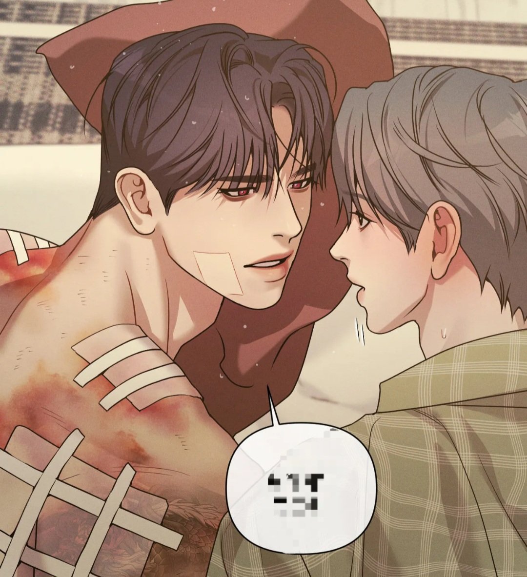 raniwizard's tweet photo. A man with burn scars on his back just hits differently, especially when those scars are proof that he protected his partner. 🥹❤️ https://t.co/YLGtFMWNbN