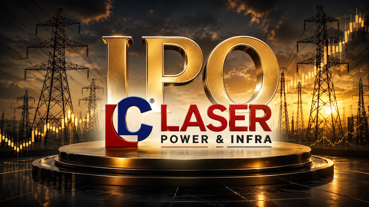 Stocks_Matrix's tweet photo. Laser Power &amp; Infra IPO Analysis (2026)

1/10 🚀
Laser Power &amp; Infra IPO Open: 9 July
Close: 13 July
Price Band: ₹203–₹214
Minimum Investment: ₹14,980

Is IPO ko apply karna chahiye?👇 https://t.co/Ev0bQmw5fS