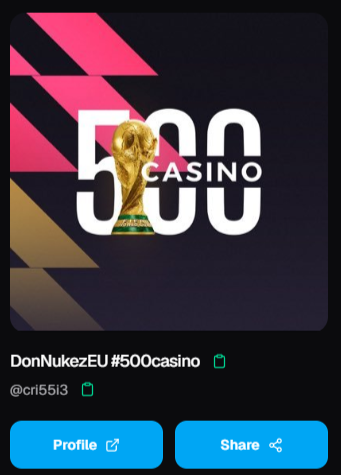 500 Casino tweet media