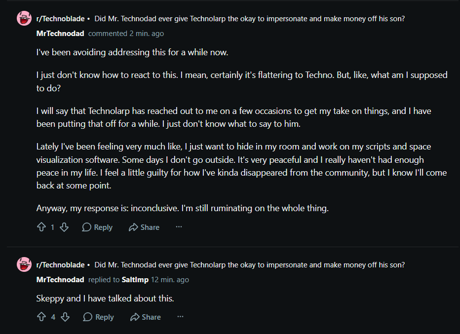 susanfox's tweet photo. Hey all, I'm Susan and I am one of Technodad's admins. Here is his official statement from reddit about all of this, we all love him and let's give some peace to play with his space visualization software a little longer especially right now to come up with his final decision https://t.co/uFHBIiHLAr