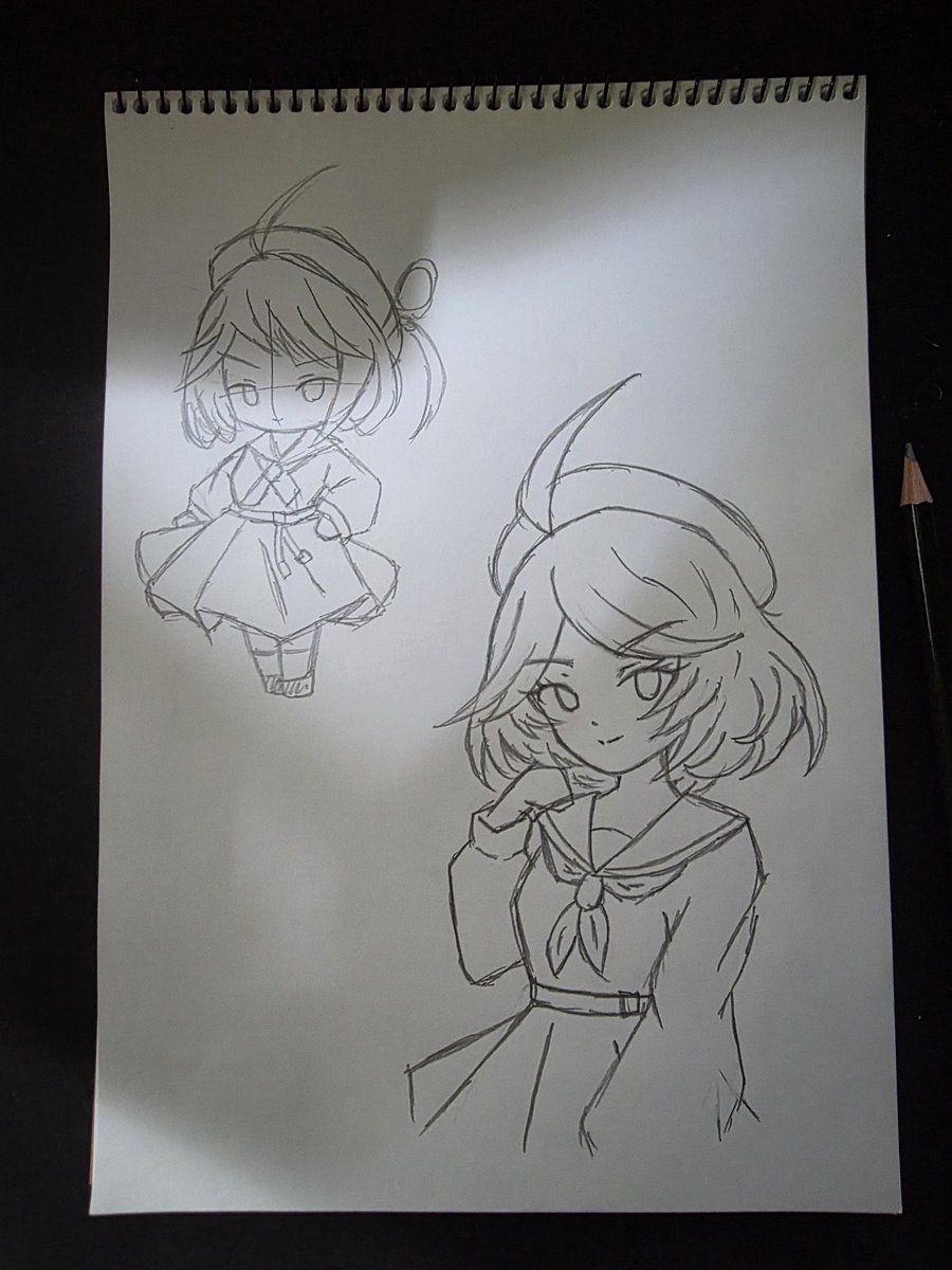 CannedcoffeeB's tweet photo. よく描けたかなって思ったけど写真撮ったらくそ下手やないかい
大雑把なキャラの形はできたからあとは血涙流しながらデジタルで描いてくだけだね https://t.co/s13e6qOYre