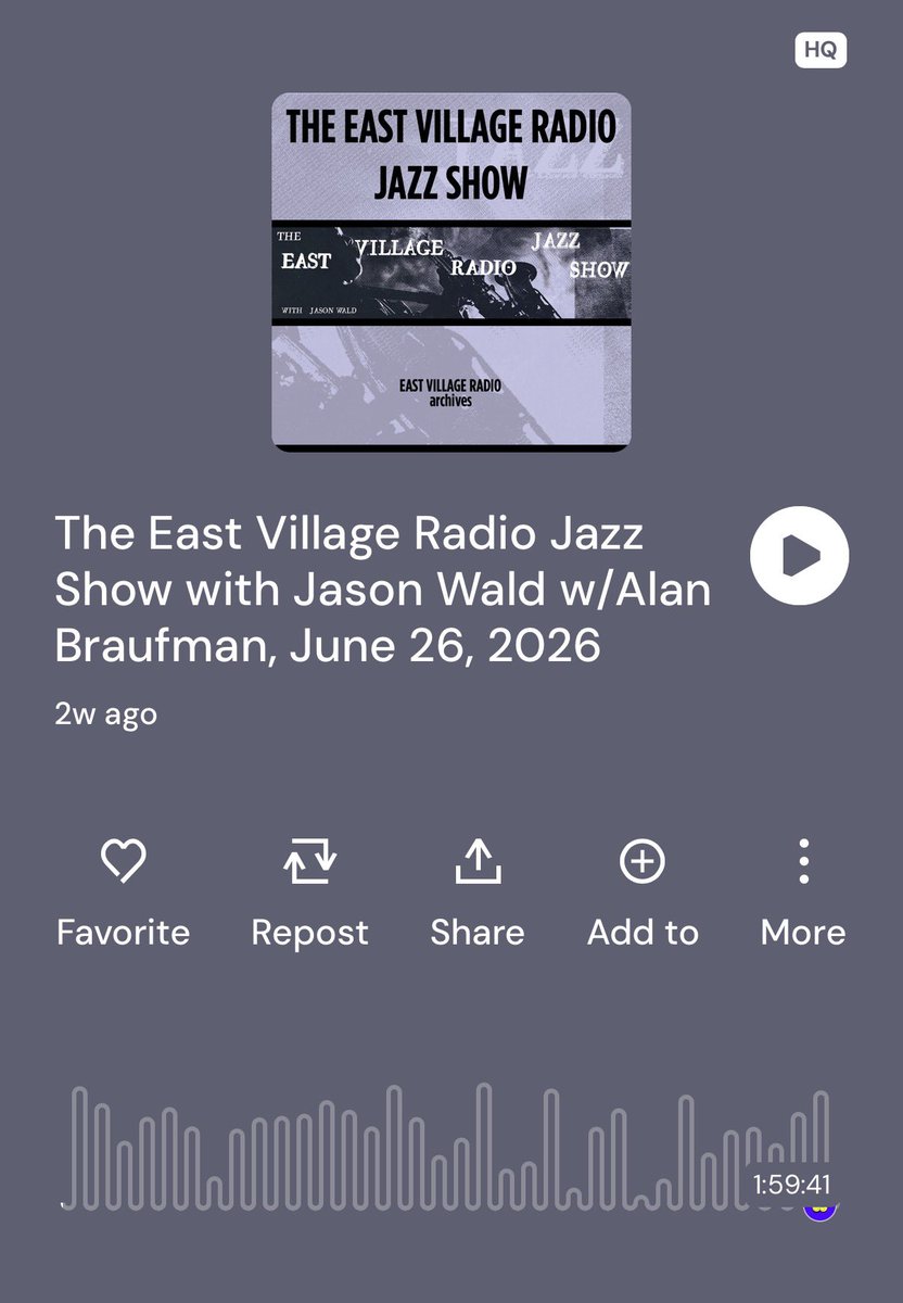 AlanBraufman's tweet photo. Had a great time on The Jazz Show on East Village Radio. You can listen back on mixcloud. 

https://t.co/PSsKxVw6oq https://t.co/8tM5LCYsw8