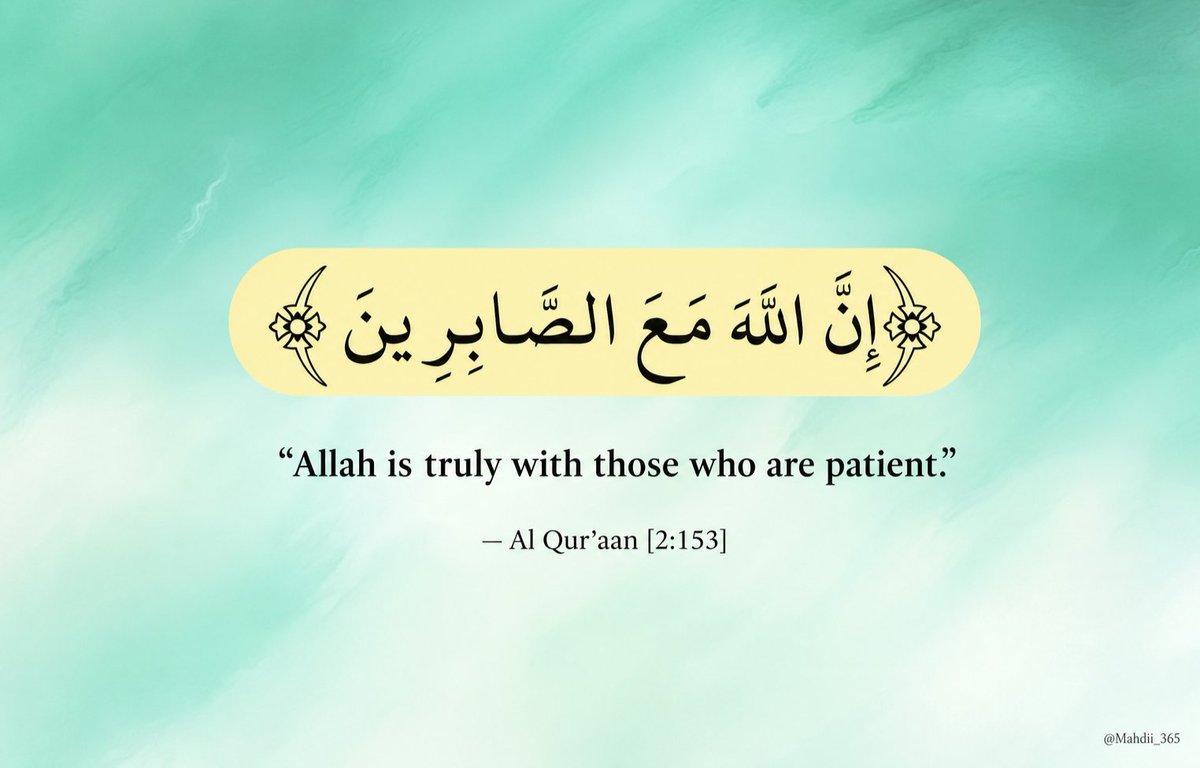 Mahdii_365's tweet photo. — Al Qur’aan [2:153] https://t.co/Y8WqEP29lI