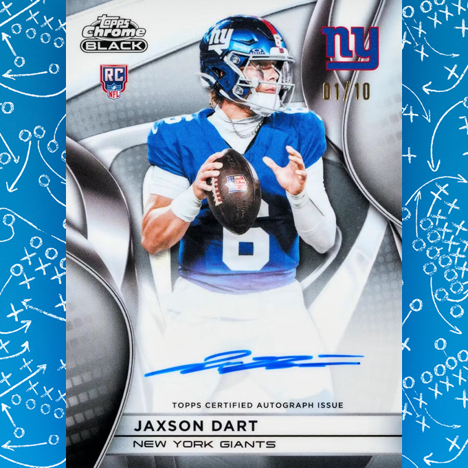 BREAKING: 2025 Topps Chrome Black Football IS OUT NOW! Each box