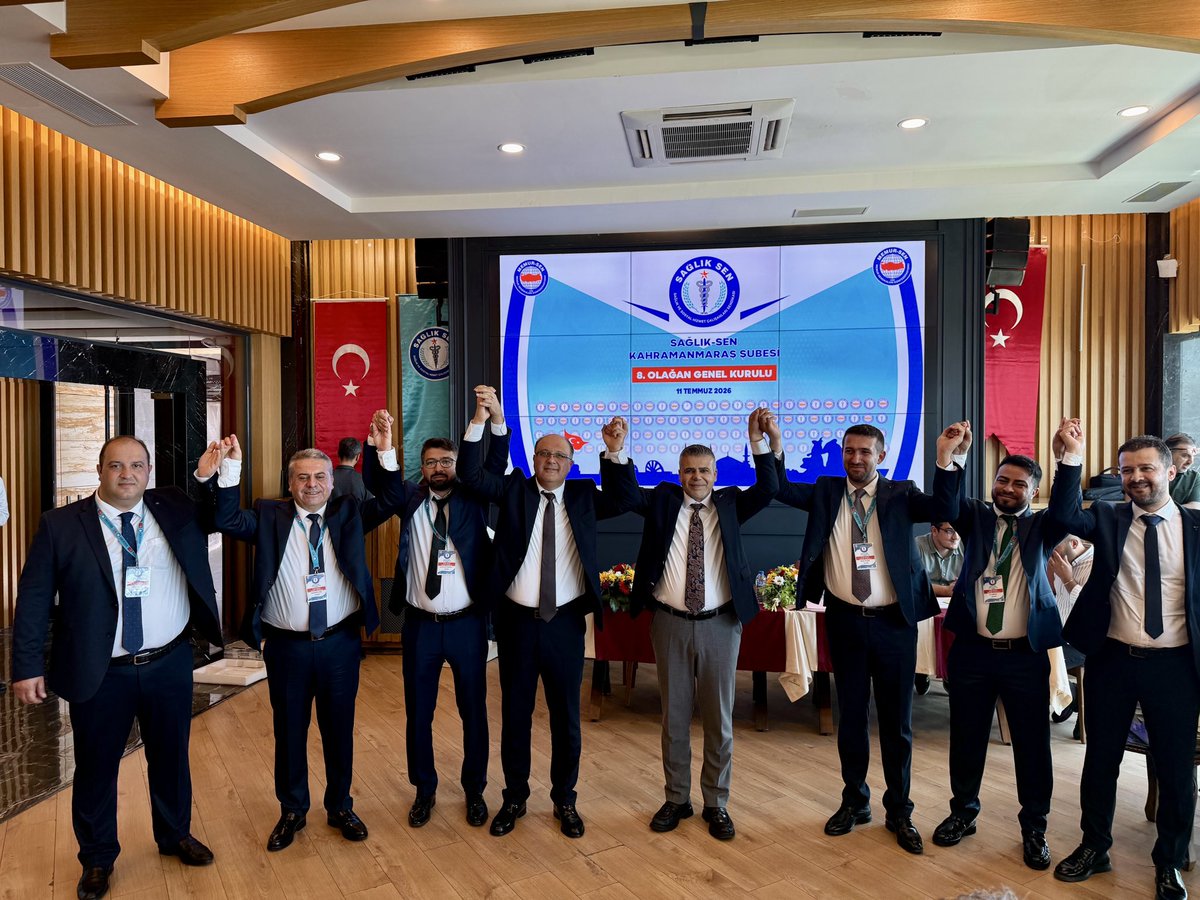 yasinbarutcu02's tweet photo. 📍 Kahramanmaraş

#Kahramanmaraş Şubemizin 8. Olağan Genel Kurulu’nu büyük bir coşku ile gerçekleştirdik.

Genel Kurulumuzun birlik, beraberlik ve dayanışma içerisinde tamamlanmasının ardından, kıymetli yol arkadaşımız Bünyamin Mutlu Demirci, delegelerimizin teveccühüyle güven tazeleyerek yeniden Şube Başkanlığı görevine seçildi.

Kendisini ve yeni yönetim kurulunu gönülden tebrik ediyor, üstlendikleri görevlerde başarılar diliyorum. Bugüne kadar emek vermiş ve görevini devreden tüm dava arkadaşlarımıza da şükranlarımı sunuyorum.

Genel Kurulumuzun teşkilatımıza, üyelerimize ve tüm sağlık camiamıza hayırlı, uğurlu olmasını temenni ediyorum.

#SağlıkSen #GenelKurul #Kahramanmaraş #Teşkilat #BirlikVeBeraberlik